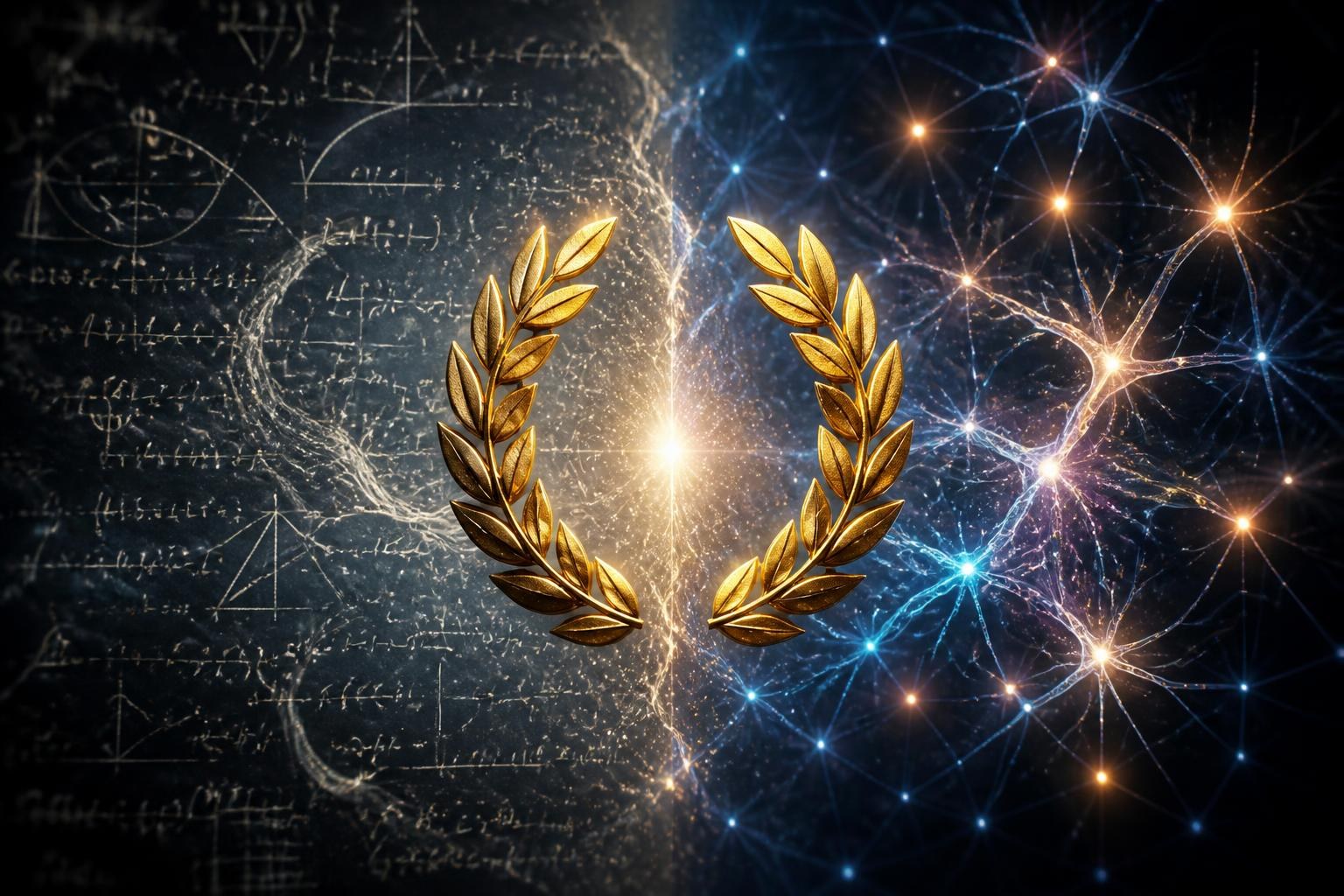 Mathematische Formeln und neuronale Muster im Konflikt.